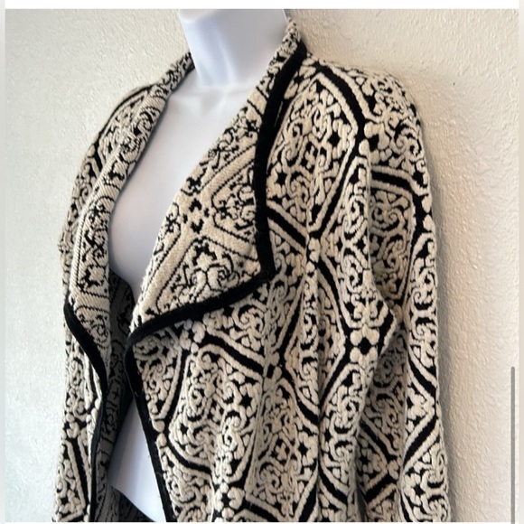 Orange Fashion Village Draped Tapestry Cardigan - Picture 6 of 11